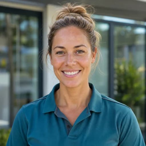 AI-generated portrait for Matilda Harris' tradie review